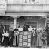 Friends gathered in front of the saloon of the old Walled Lake Hotel - before the turn of the century