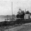 McKnights Livery, horses, and a dirt Main Street in the late 1800s