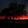 Dramatic sunset from East Walled Lake Drive